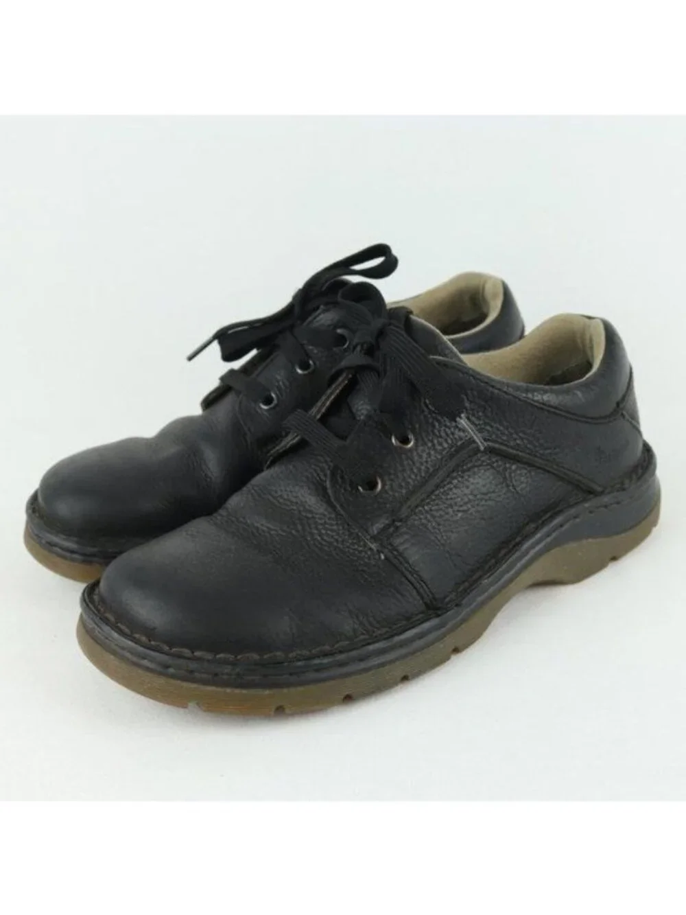 Dr. Martens Men's Size 9 Black Leather 8B75 Lace Up Casual Oxfords